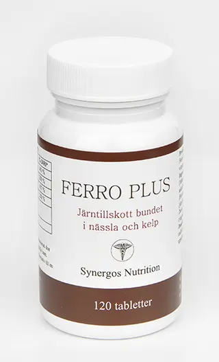 99_211_ferroplus_2017 Synergos Ferro Plus 120 tabletter - Bild 1