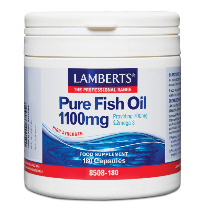 Lamberts Omega 3 högdos 1100mg, 180 kap - Bild 1